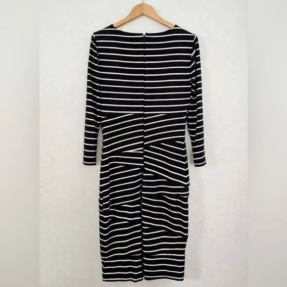 White House Black Market Striped Body-con Cocktail Dress, Size 6 - Picture 5 of 8